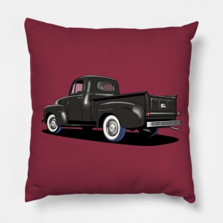 Ford F1 truck in black Pillow