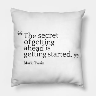 Mark Twain quote Pillow