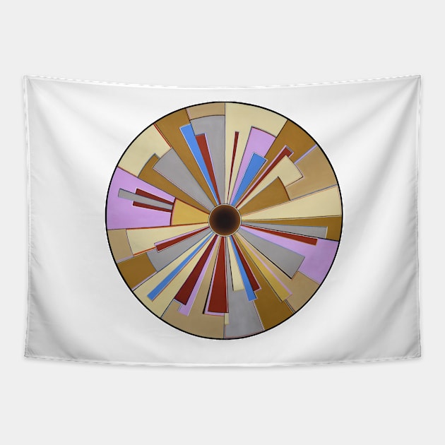 Perspective Eye (Pink, Brown & Amber) Tapestry by RealZeal