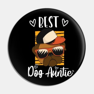 Best Dog Auntie Pin