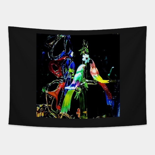 Venetian Murano Glass Figurines Tapestry by Debbie-D-Pics