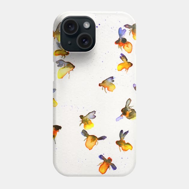 Fire Bees Phone Case by charamath