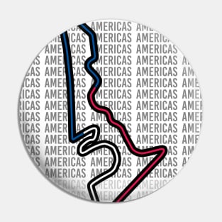 Americas - F1 Track Pin