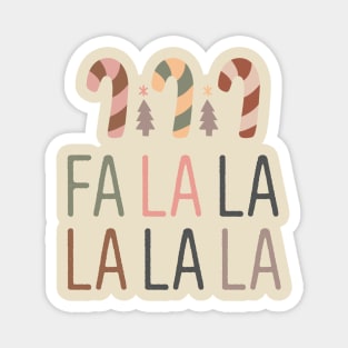 Fa La La La La La - Boho Christmas Magnet