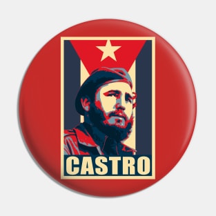 Fidel Castro Cuba Propaganda Pin