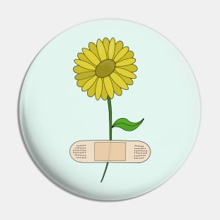 Protect Who You Love Floral Flower Pin