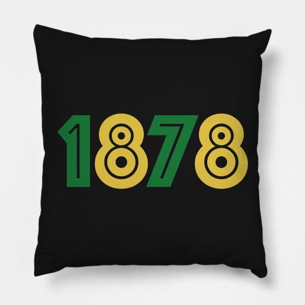 1878 Newton Heath LYR Football Club Pillow by Confusion101