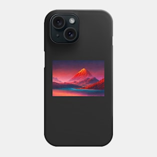 Mountain Scene at Sunset Phone Case