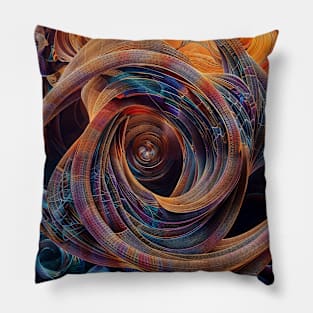 Interlocking Abstract Geometric Figures Dimensions Pillow