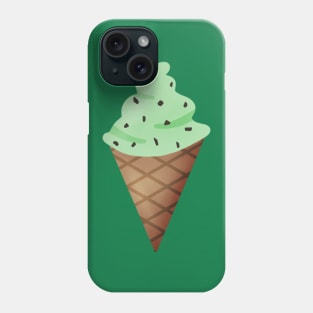 Mint Chocolate Chip Ice Cream Phone Case