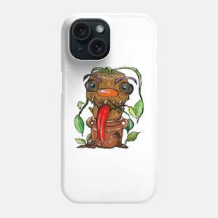 Funny plant in a pot. Phone Case