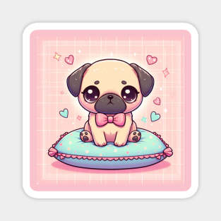 Kawaii Pug Dog Magnet