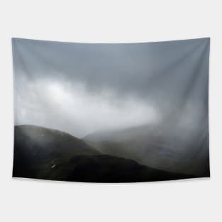 Mountains and mist at Glencoe, Highlands of Scotland Tapestry