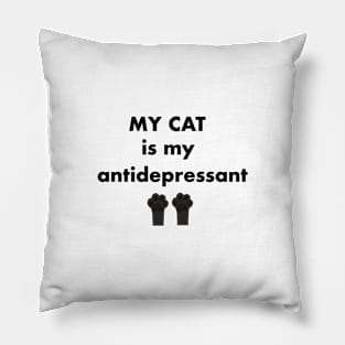 My cat is my antidepressant Pillow