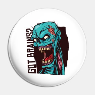 Halloween Zombie Pin