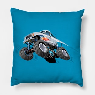 Cartoon monster truck Pillow