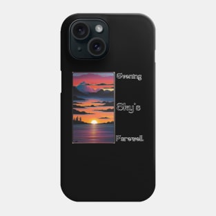 Evening sky's farewell. Phone Case