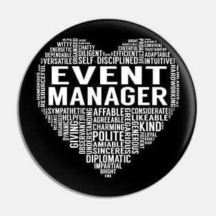 Event Manager Heart Pin