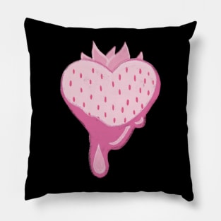 Pink Strawberry Pillow