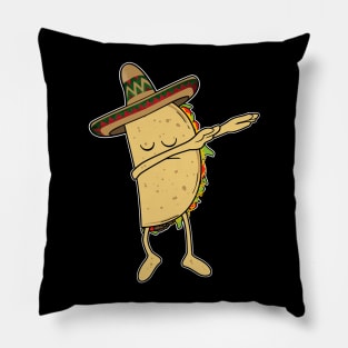 Dab Dancing Taco - Sombrero Mexican Fiesta Kids Gift Pillow