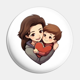 In a mother's love, a child finds the most genuine reflection Pin