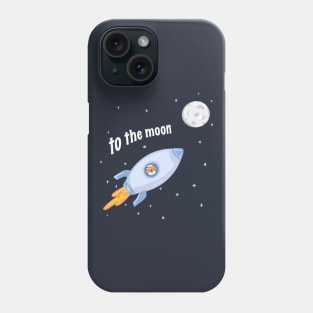 Shiba Inu to the Moon Phone Case