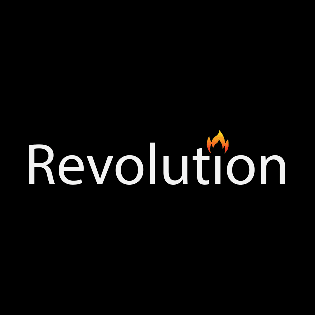 Revolution being revolutionary text design by BL4CK&WH1TE 