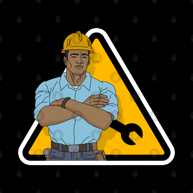 Construction worker by Studio DAVE