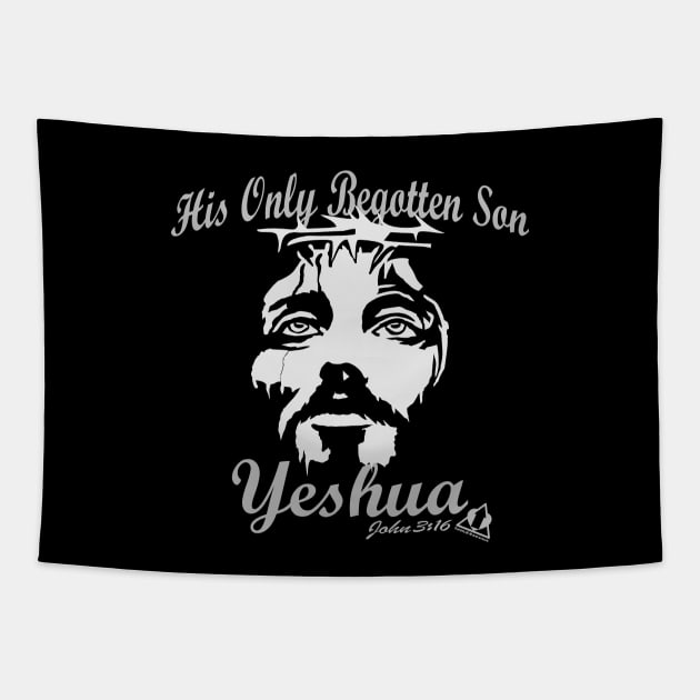 HIS ONLY BEGOTTEN SON YESHUA JOHN 3:16 Tapestry by ejsulu