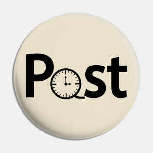 Past typography design Pin