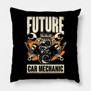 Future Car Mechanic Pillow