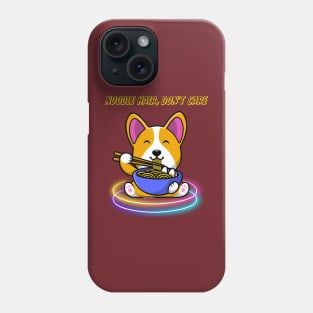 Dog eating Ramen Phone Case