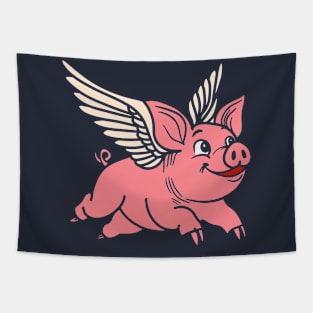 Flying Pig Tapestry