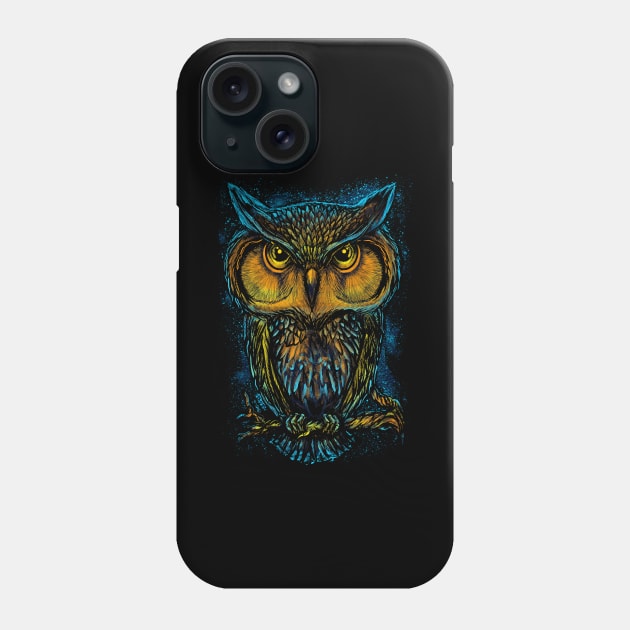 Owl Brush Phone Case by Pixel Poetry