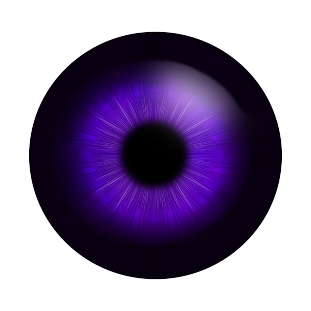 Purple iris of human eye by chrstdnl