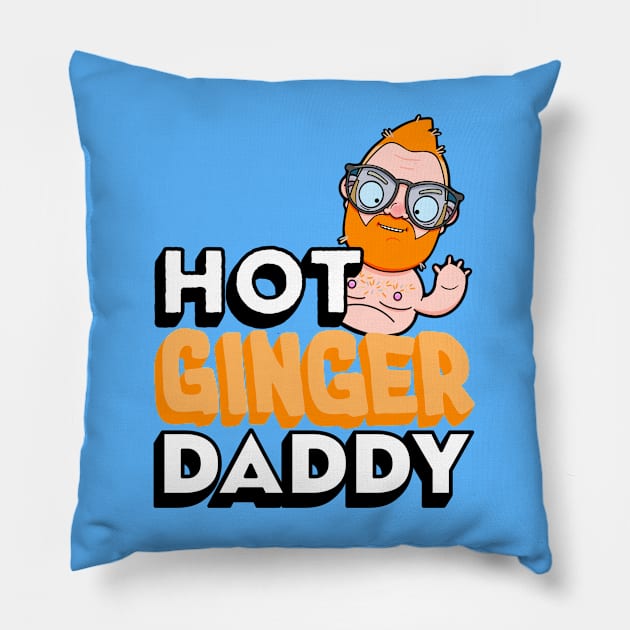 Hot Ginger Daddy Pillow by LoveBurty