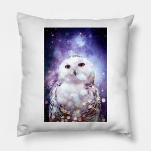 owl galaxy Pillow