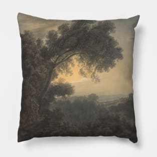 The Lake of Albano and Castle Gandolfo by John Robert Cozens Pillow