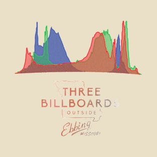 Three Billboards Color Histogram T-Shirt