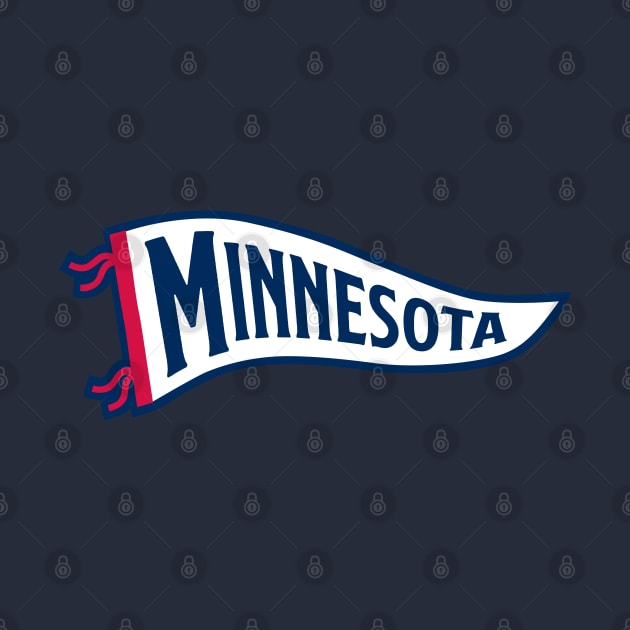 Minnesota Pennant - Navy by KFig21