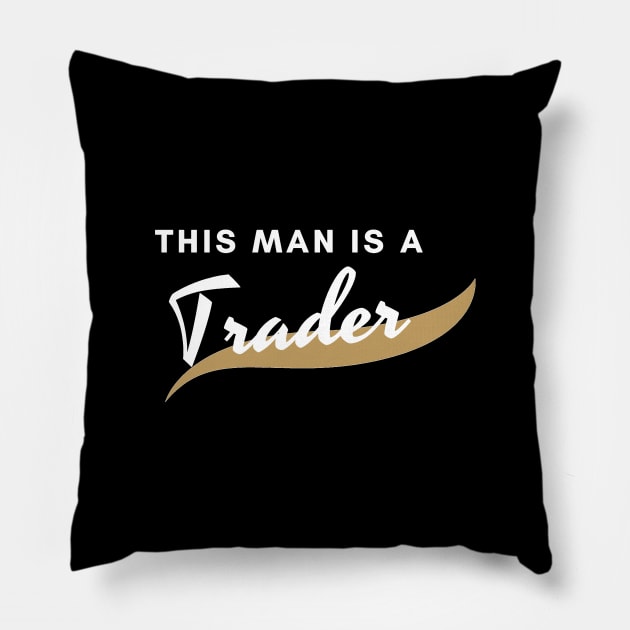 This man is a Trader Pillow by Trader Shirts