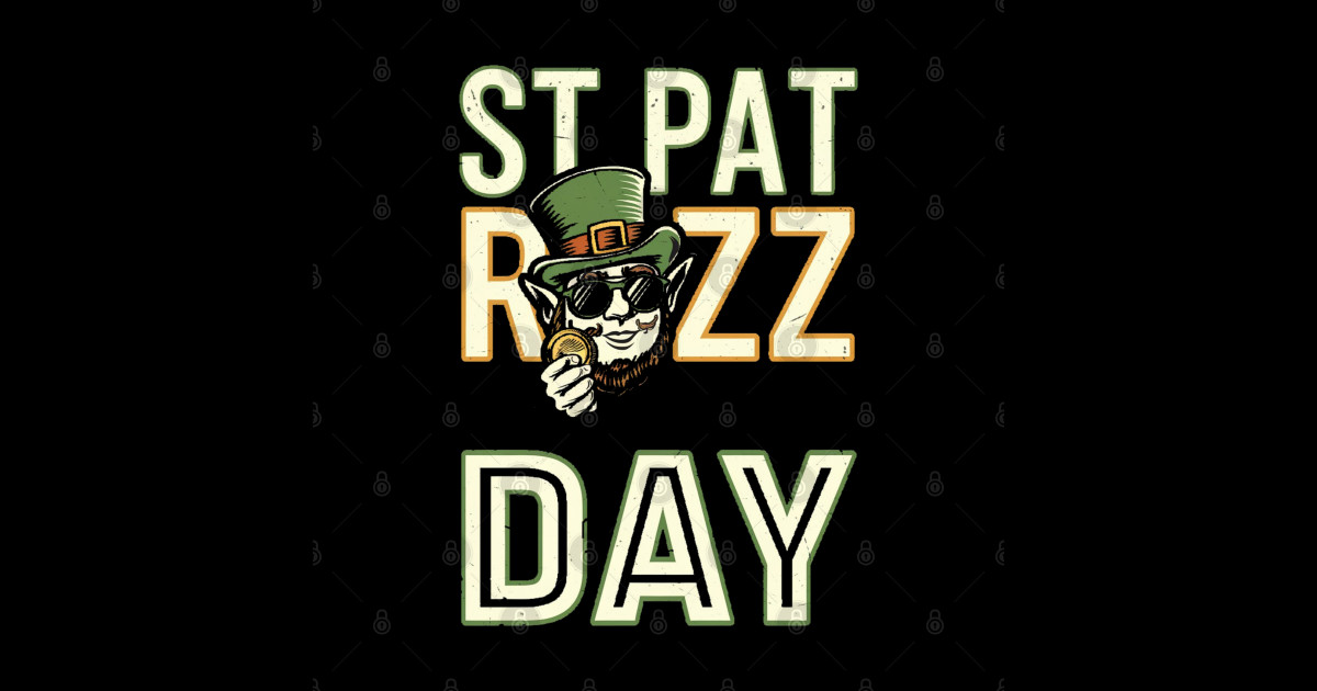 St Pat rizz day - St Pat Rizz Day - Sticker | TeePublic