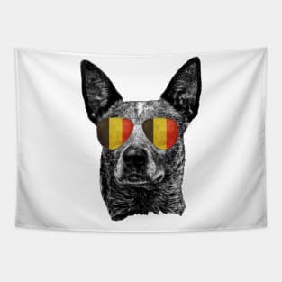 Belgium Dog Flag Sunglasses Australia Shades Patriotic Owner Lover Tapestry