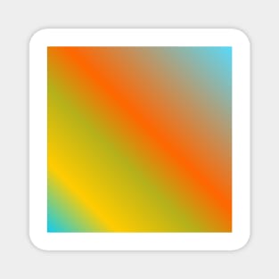 COLORFUL ORANGE YELLOW GRADIENT TRENDY PATTERN Magnet