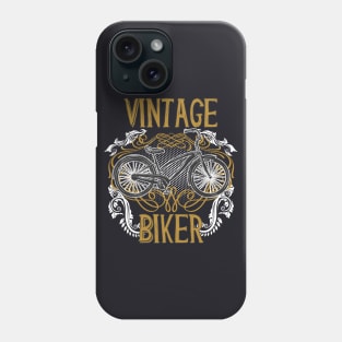 Vintage Biker Bicycle Cyclist Cycling Phone Case