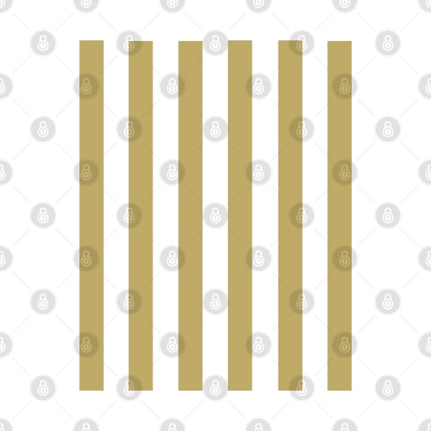 Camel Beige and White Thick Stripe Pattern by squeakyricardo