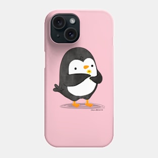 Penguin with a flower Phone Case