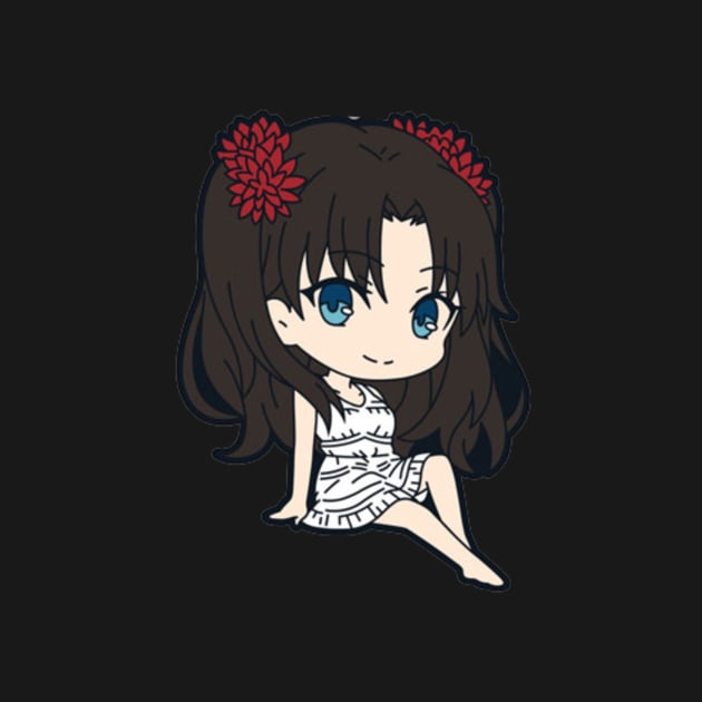 Rin Tohsaka Sticker by Beastlykitty