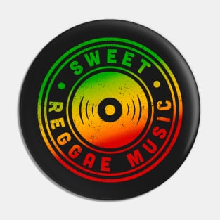 Sweet Reggae Music Rasta Colors Pin