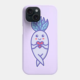 Cute Chibi Baby Mandrake with Heart Phone Case